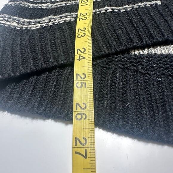 Calvin Klein Jean Black/White Sweater Womens Size Medium - Picture 4 of 5